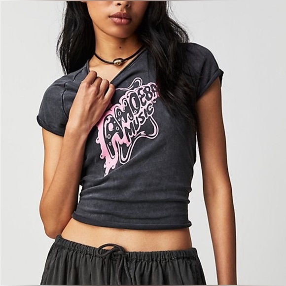 Free People Tops - Amoeba Records baby tee by We The Free from Free People in size Small